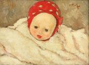 Nicolae Tonitza Cap de copil, ulei pe carton France oil painting artist